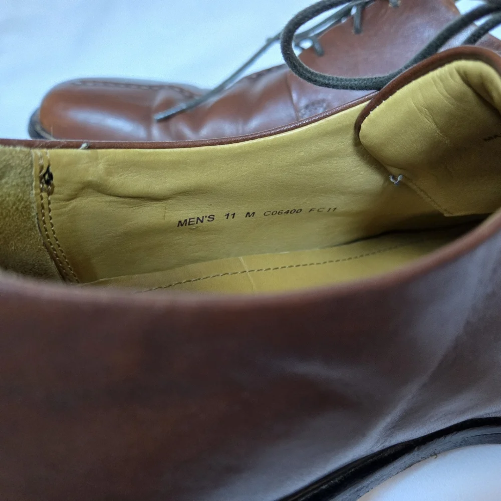 Cole Haan Mens Classic Brown Leather Beckett II Split Toe Dress Shoes C06400 11M